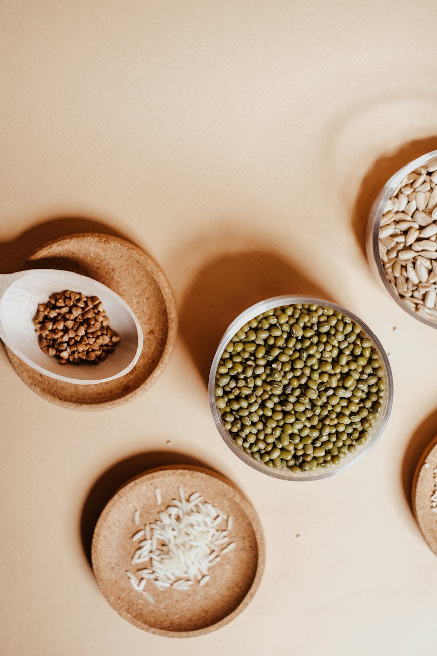 grains on the table